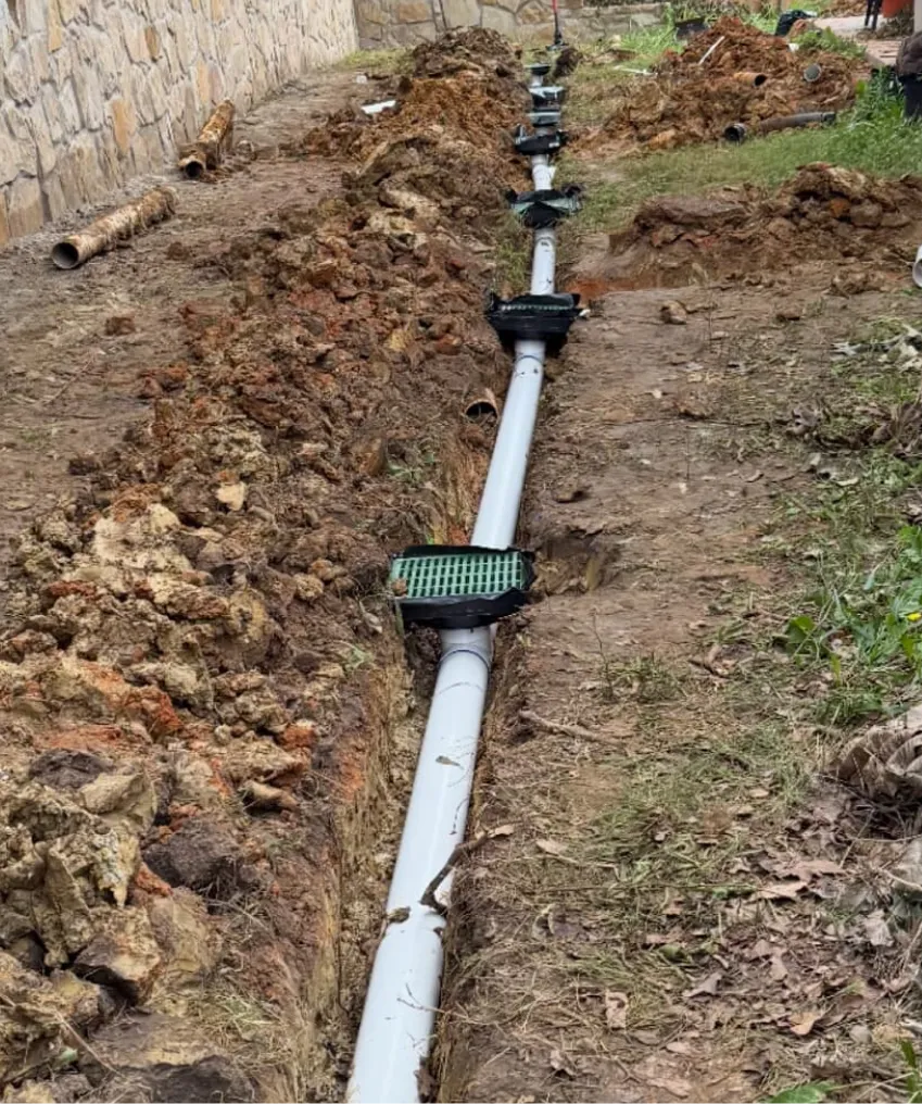 French Drain Installation 1
